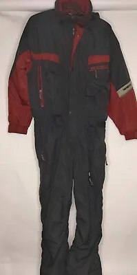 Vintage Obermeyer Ski Suit Snowsuit Mens Size XL Black/Red • $117.29