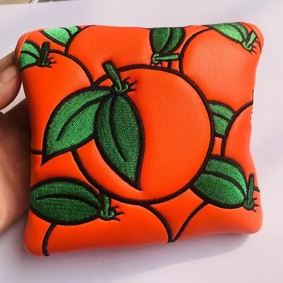 1pc Oranges Square Golf Gift Mallet Putter Head Cover Magnetic Putter Headcover • $13.90