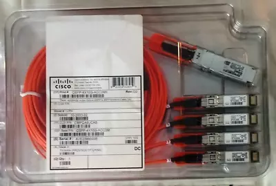 NEW Genuine Cisco QSFP-4X10G-AOC3M 40G AOC QSFP -4SFP Breakout Cable 10-2933-02 • $65