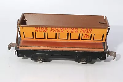 Marx 567 Side Dumping Car Ex+ Shiny Copper All Original • $15