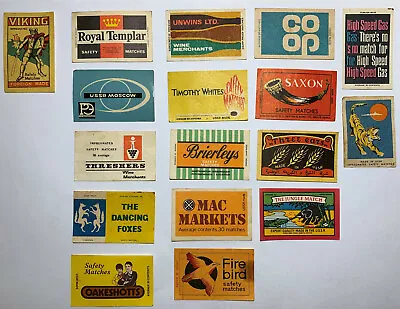 Matchbox Labels Lot Random Collection Vintage Set 17 Soviet USSR Export • $8