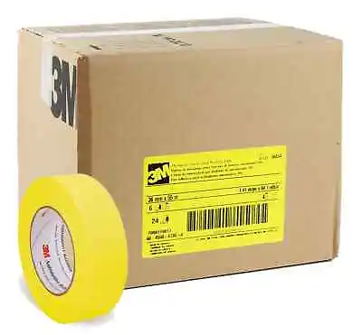3M 06654 Automotive Refinish Yellow Masking Tape Rolls 1.5 In (Case/24 Rolls) • $134