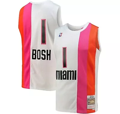 Mitchell & Ness White NBA Chris Bosh Miami Heat 2011-12 Swingman Jersey-Men's. • $79.99