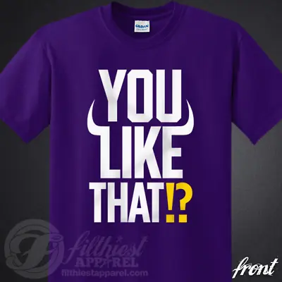 YOU LIKE THAT!? T-Shirt Kirk Cousins Yell Skol Kings Fits Vikings Fan Jersey • $19.95