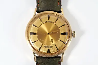 1960's Vintage Longines Grand Prix RARE Mystery Star Dial 10k Gold Filled • $515
