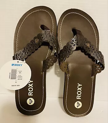 Roxy Axteca Low Leather Open Toe Sandals Womens Size X New With Tags • $27.77