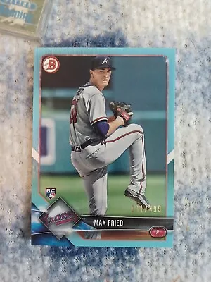 2018 Bowman Sky Blue /499 Max Fried #90 Rookie RC • $9.99