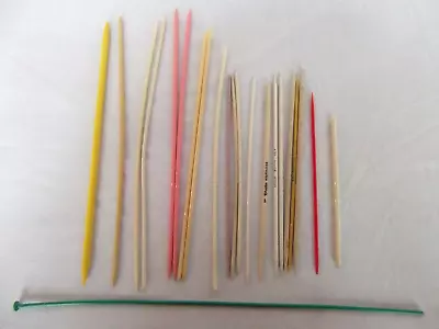 Vtg 35 Lot 9in 10in Aluminum Metal Plastic Celluloid Knit Needle Various Sizes • $21.99