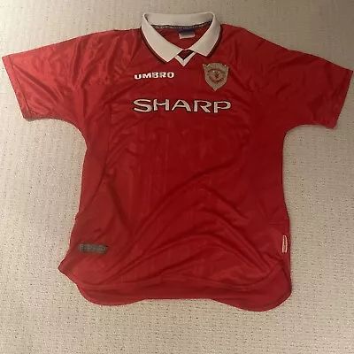 Manchester United Umbro 1999 Champions League Shirt XL Original • £150