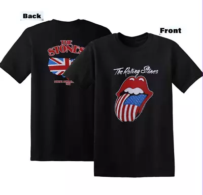 RARE!! Vintage 1981 Rolling Stones North American Tour T-Shirt Premium Gift Fan • $30.99