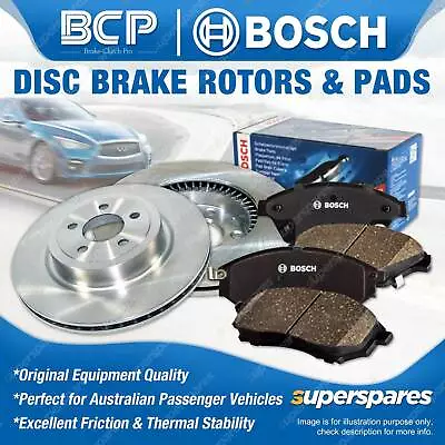 $169.80 • Buy Front BCP Disc Rotors + Bosch Brake Pads For Suzuki Grand Vitara XL-7 2.0 2.5