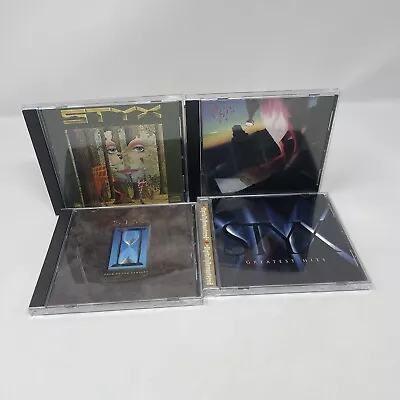 Styx - The Grand Illusion/Cornerstone/Edge Of Century/Greatest Hits (4 CD Lot) • $19.99