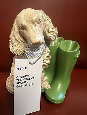 NEXT Natural Cooper The Cocker Spaniel Dog Ornament Brand New Home Decor Gift • £8.99