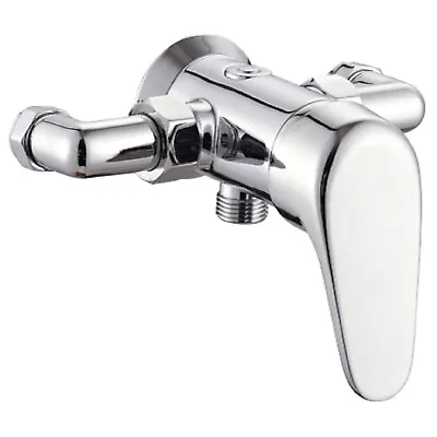 ENKI Cruze BT3918 Chrome Manual Exposed Wall Mounted Shower Mixer Valve • £44.99