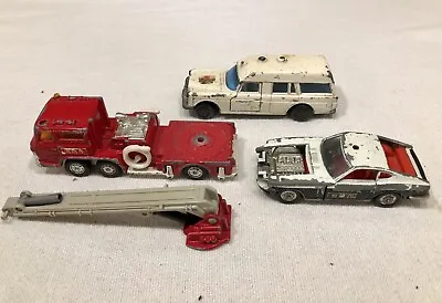 Tomica Dandy Snorkel & Fairlady Police & Matchbox King Size Mercedes Ambulance • $4