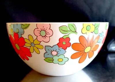 Cath Kidston Large Colourful Floral Melamine Mixing Bowl • £26