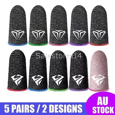 $11.49 • Buy 10x Phone Mobile Game Finger Sleeve Thumb Gloves Sweatproof Gamer For PUBG I
