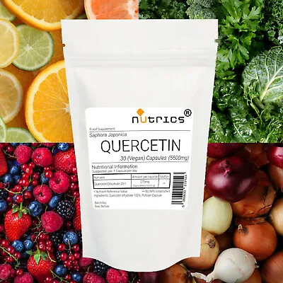 5500mg QUERCETIN DIHYDRATE EXTRACT 30 V Capsules 1 Month Supply BUY2 GET3 • £9.99