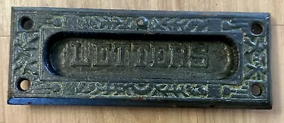 Vintage / Antique Ornate Brass Door Mail Slot Embossed With  Letters  6  X 2.5  • $44.99