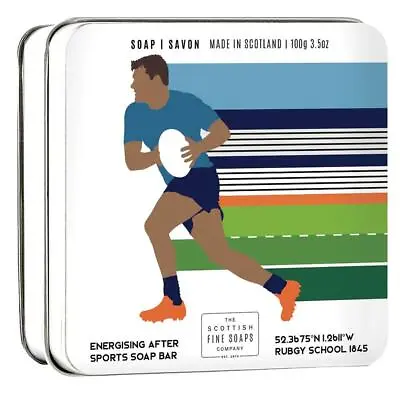 £10.99 • Buy Scottish Fine Soaps Magnesium Enriched After Sports Rugby Soap Bar & Tin Gift