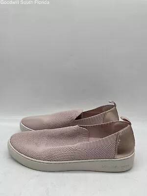 Michael Kors Womens Pink Round Toe Low Top Slip On Sneaker Shoes Size 9 M • $17.99