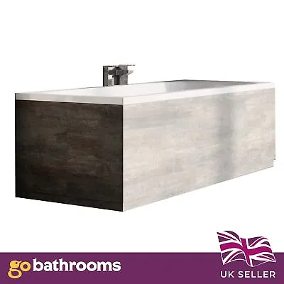 Urban Brown MDF 800mm Adjustable Bathroom End Bath Panel  | Can Cut To Size • £66.94