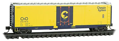 Micro-Trains MTL N-Scale 50ft Box Car Chesapeake Ohio/C&O/Chessie System #22763 • $27.49