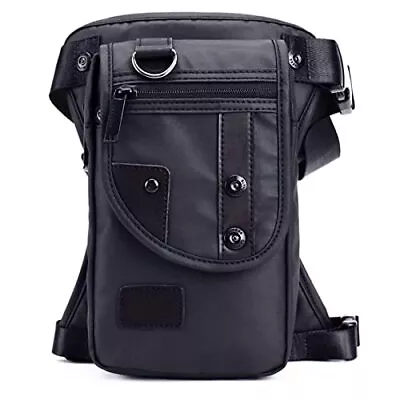 Oxford Leg Bag For Men Motorcycle Riding Womens Fanny Pack Outdoor Black • $27.53