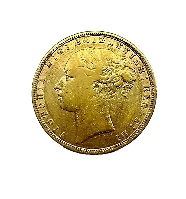 Queen Victoria Gold 1873 Sovereign • $625