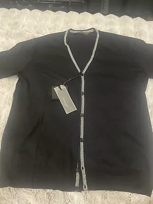 Versace Mens Gardigan Maglia Wool Sweater Sz 52/L NWT • $650