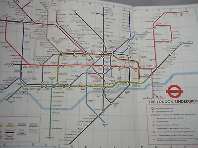 London Underground Diagram Of Lines And Station Index 1978 No. 2 • £7.96