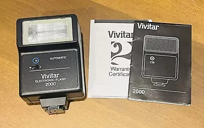 Vivitar 2000 Automatic Electronic Camera Flash  • $12