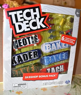 Tech Deck BAKER SET Finger Skateboard 6 PACK NEW • £31.35