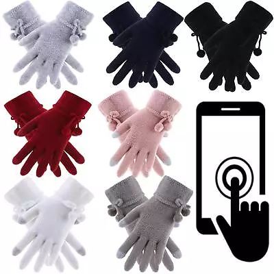 Womens Gloves Stretch Thermal Winter Warm Ladies Magic Soft Touchscreen Gloves • £4.99