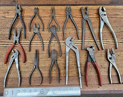 $16.50 • Buy ANTIQUE PLIERS Mixed TOOL LOT VINTAGE Machinist Jewelers Plier Lot NICE! ☆USA