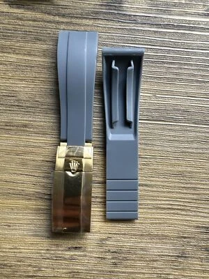 20mm Silicone Rubber Watch Strap Band For Rolex • £27.80