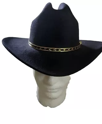 Kid's Black Faux Felt Western Cowboy Hat By Western Express Made In Mexico • $12.99