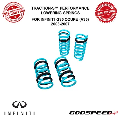 Godspeed Traction-S Performance Lowering Springs Fits 2003-07 Infiniti G35 Coupe • $162