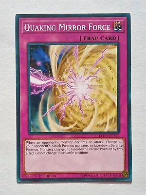 YuGiOh - Quaking Mirror Force - LEDD-ENB23 1st Edition - Common - NM • $3.50