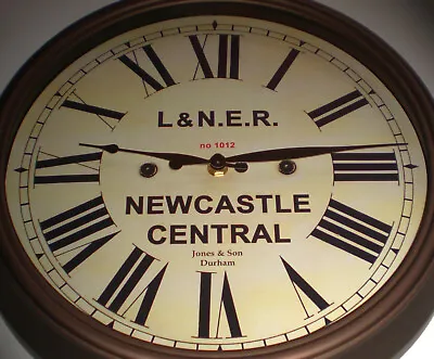 London North Eastern Railway LNER Style Clock Newcastle Station. • £58.99