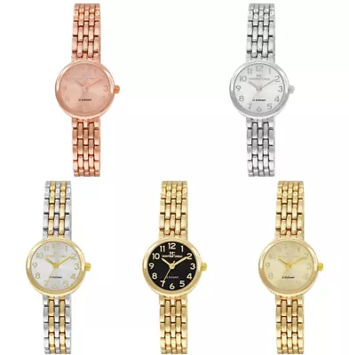 24mm Montres Carlo Women Luxury Metal Band Fashion Quartz Bracelet Dress Watch • $18.90