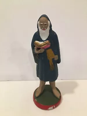 Tradional Mexican Clay Nativity Figure From Tlatepaque ~ Hermit Monk San Geroni • $19.95