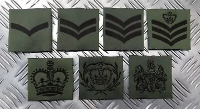 Genuine British Military Issue MTP Green Rank Slide Slider Assorted Ranks - NEW • £5.99