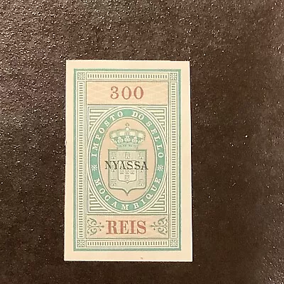 Nyassa Mozambique Overprint - 1905  Stamp Duty  Revenue Stamps 300 Reis • $2.99