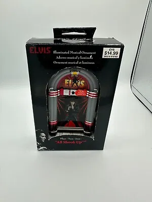 2015 Elvis  All Shook Up  Illuminated Christmas Musical Jukebox Ornament NEW • $14.95