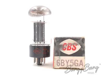 $30 • Buy Vintage CBS 6BY5GA Full-Wave Vacuum Rectifier Damper TV Valve- BangyBang Tubes