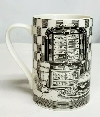 Slice Of Life MALT SHOPPE By Marla Shega 12 Oz COFFEE MUG Cup 222 Fifth RETIRD • $19.95