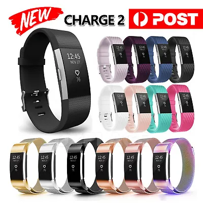 $4.55 • Buy Replacement Silicone Gel Band Strap Bracelet Wristband For Fitbit Charge 2 Sport