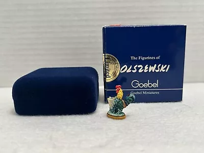 Goebel Olszewski Signed Miniatures Historical Series  Minton Rooster  606-p Mint • $22.95