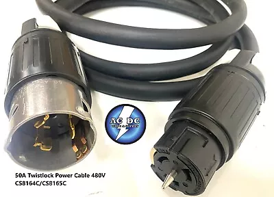 50 Amp Entertainment Cable Generator Power Cable Cs8164/65 480v So 6/4 600v M/f • $275